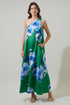 Glena Floral One Shoulder Maxi Dress